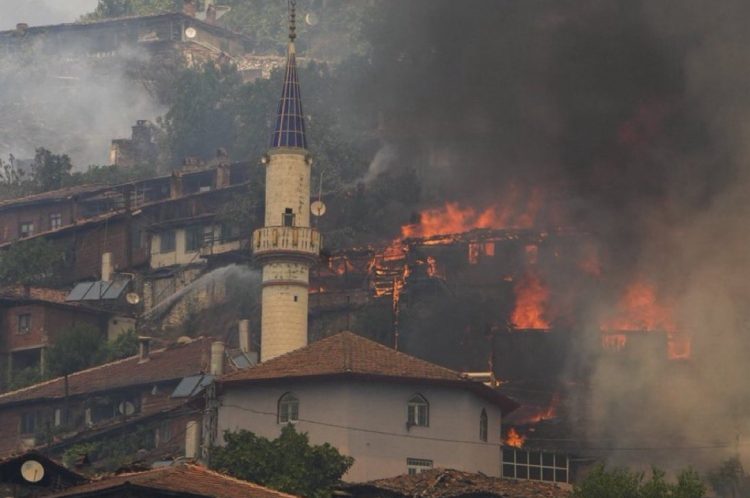 Τουρκία: Δύο δασικές πυρκαγιές απειλούν τον αυτοκινητόδρομο Σμύρνης-Τσεσμέ