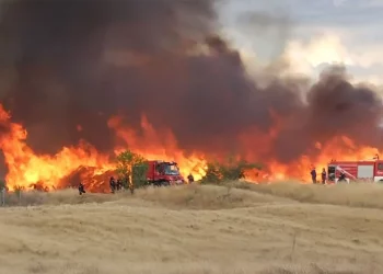 Μήνυμα από το 112 για τη φωτιά στο Νέο Σούλι Σερρών – Στις φλόγες εργοστάσιο ξυλείας