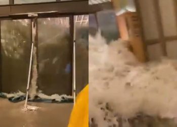 Ο υπερτυφώνας Ραγκάσα σαρώνει το Χονγκ Κονγκ – Η στιγμή που τεράστιο κύμα διαλύει ρεσεψιόν ξενοδοχείου