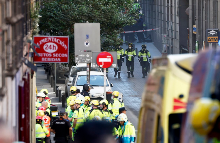 Ισπανία: Κατάρρευση κτιρίου στο κέντρο της Μαδρίτης – Τρεις τραυματίες