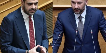 Κόντρα Μαρινάκη-Τζανακόπουλου στη Βουλή για τη χρεοκοπία και τα μνημόνια