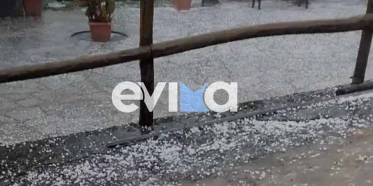 Η κακοκαιρία ADEL χτύπησε την Εύβοια με ισχυρές βροχές και καταιγίδες – Χαλάζι στο χωριό Γαλατσάδες – ΒΙΝΤΕΟ