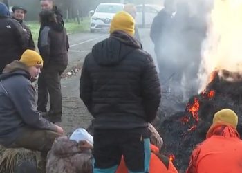 Σε αποκλεισμούς οδικών αξόνων προχώρησαν Γάλλοι αγρότες