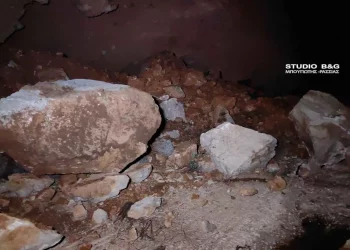 Ναύπλιο: Μεγάλη κατολίσθηση στην Αρβανιτιά