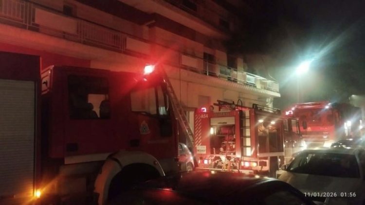 Σέρρες: Καταστράφηκε ολοσχερώς διαμέρισμα από φωτιά