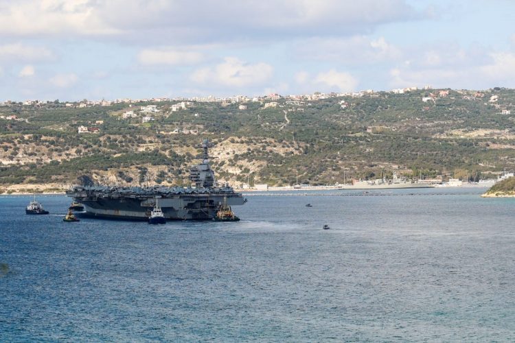Έφτασε στη βάση της Σούδας το αμερικανικό αεροπλανοφόρο Gerald Ford – ΕΙΚΟΝΕΣ