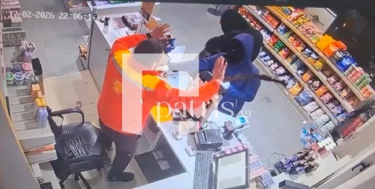 Ηράκλειο: Φωτογραφία ντοκουμέντο από τη ληστεία σε βενζινάδικο